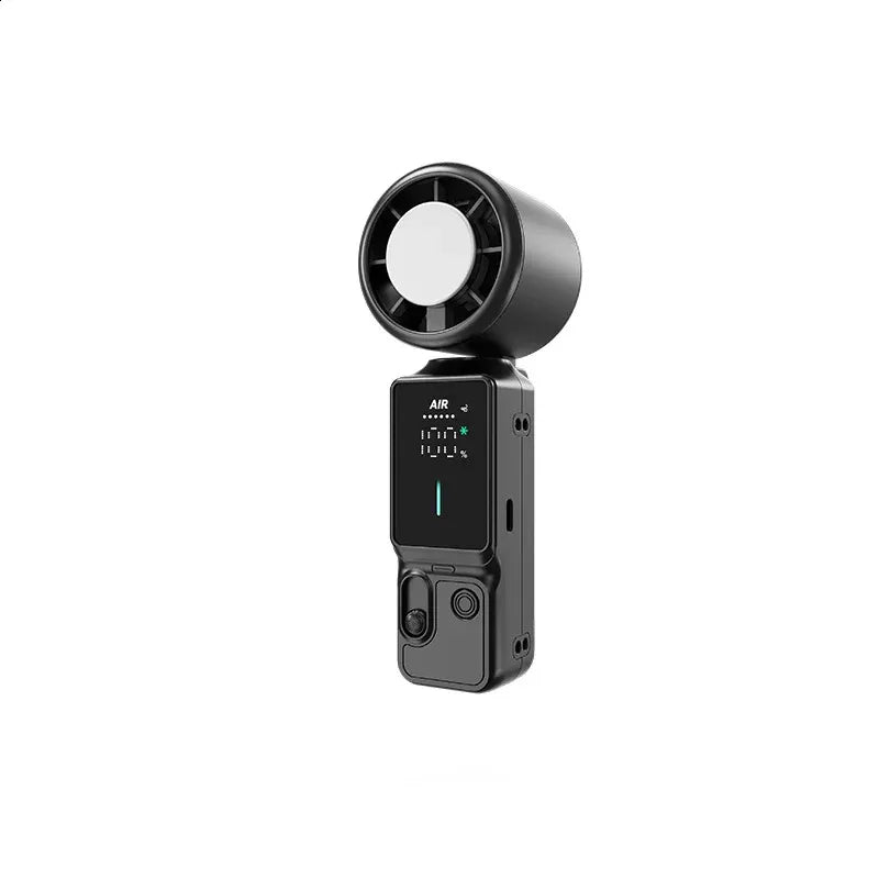 Portable Handheld Turbo Fan – 3-in-1 Mini Cooling Fan with LED Display