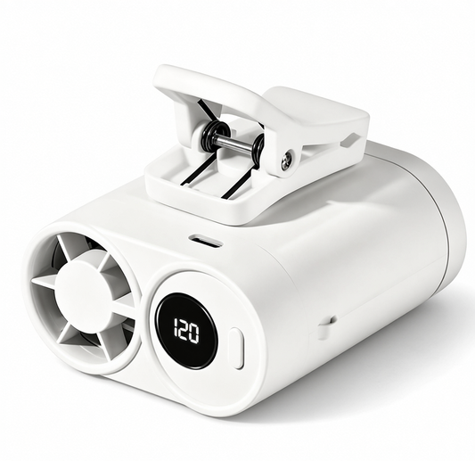Portable Clip On Fan with LED Display
